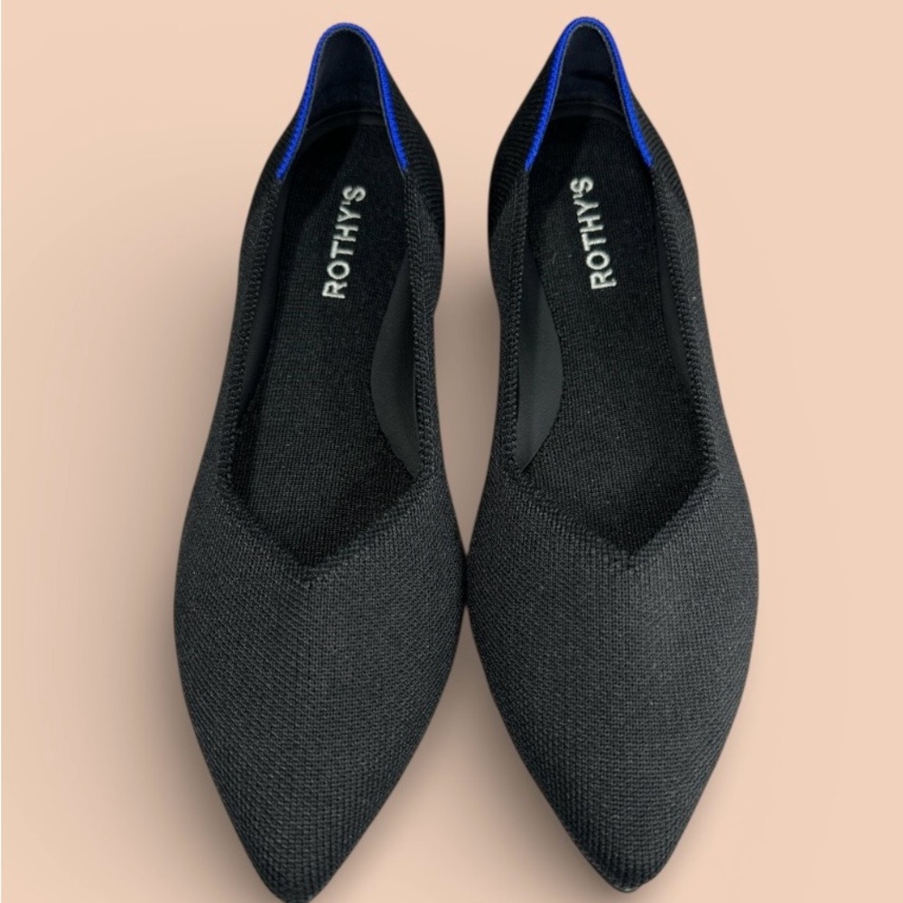 Rothy's Black and Blue Women's Flats